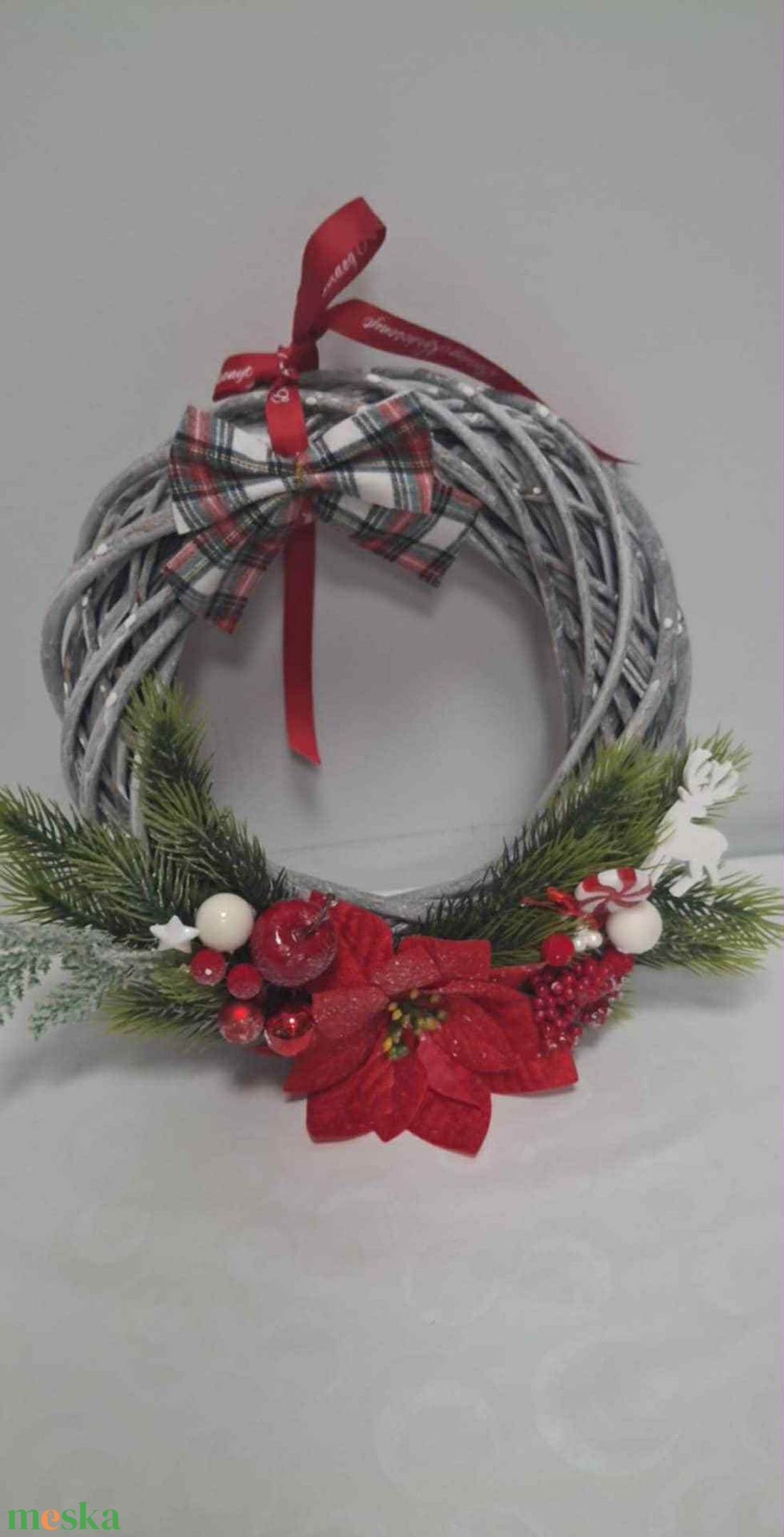 Almás vessző ajtódísz - otthon & életmód - dekoráció - ajtó- és ablak dekoráció - ajtódísz & kopogtató - Meska.hu