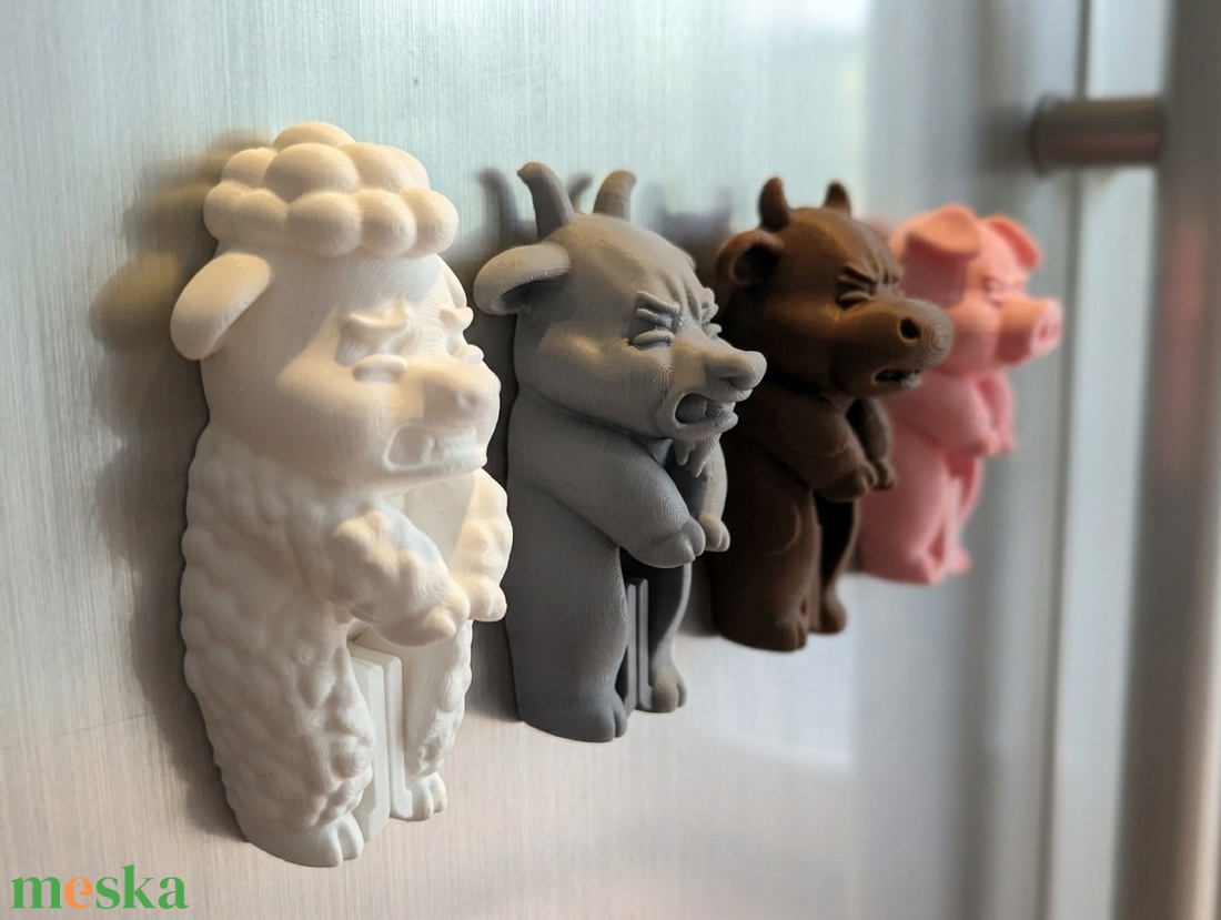 Farm Animal Bag Clip Squad - Farm állatos zacskócsipesz - otthon & életmód - konyhafelszerelés, tálalás - konyhai dekoráció - hűtőmágnes - Meska.hu