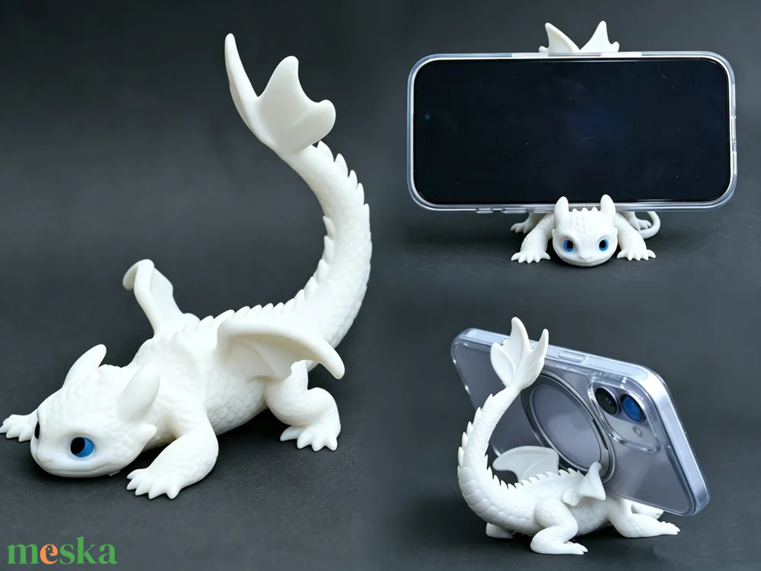 Sárkány Telefonállvány / Dragon Phone Stand - otthon & életmód - tárolás & rendszerezés - asztali telefontartó - Meska.hu