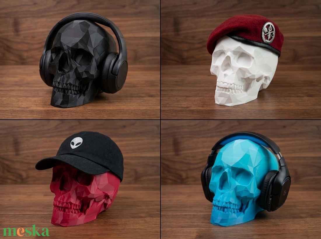 Alacsony Poligonos Koponya / Low Poly Skull - otthon & életmód - dekoráció - dísztárgy - Meska.hu