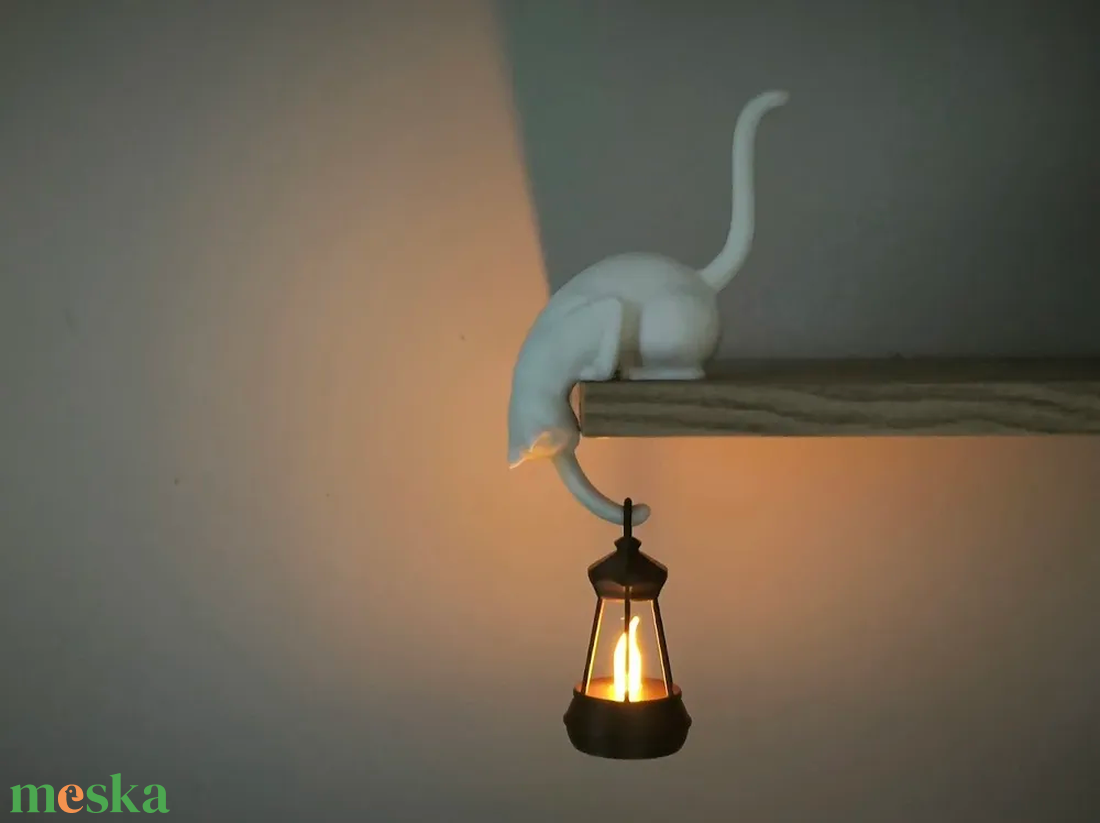 Macskás Polckampó / Cat Shelf Hook - otthon & életmód - dekoráció - fali és függő dekoráció - fali kulcstartó - Meska.hu