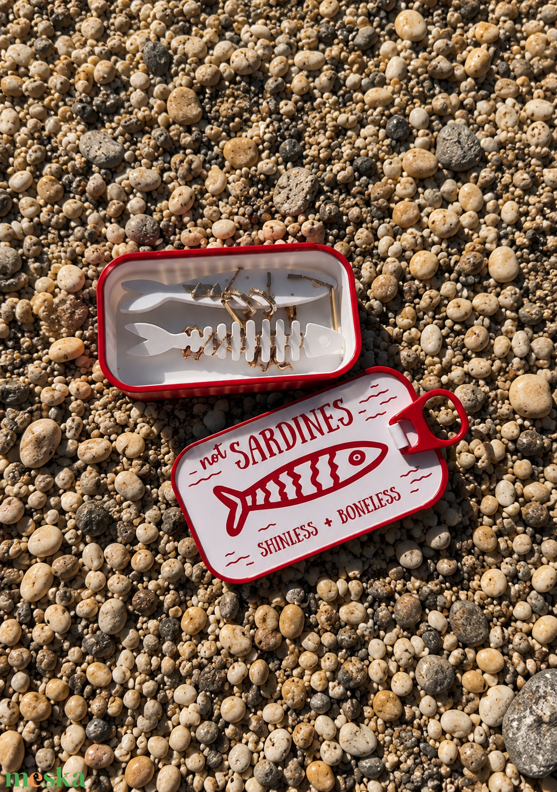 Sardines Jewelry Box Travel Case - Szardínia ékszerdoboz / utazó ékszertartó - ékszer - ékszertartó - ékszerdoboz - Meska.hu