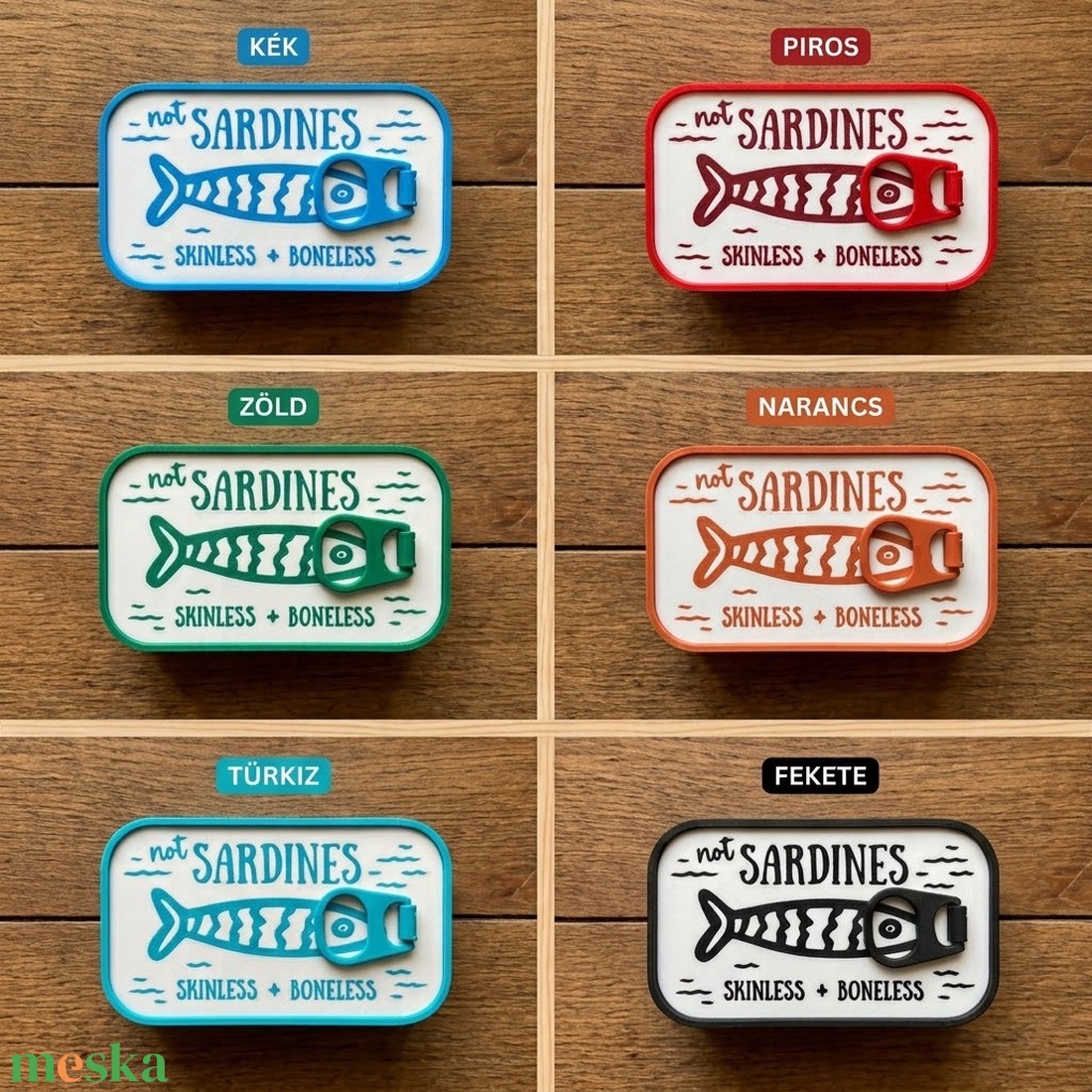 Sardines Jewelry Box Travel Case - Szardínia ékszerdoboz / utazó ékszertartó - ékszer - ékszertartó - ékszerdoboz - Meska.hu