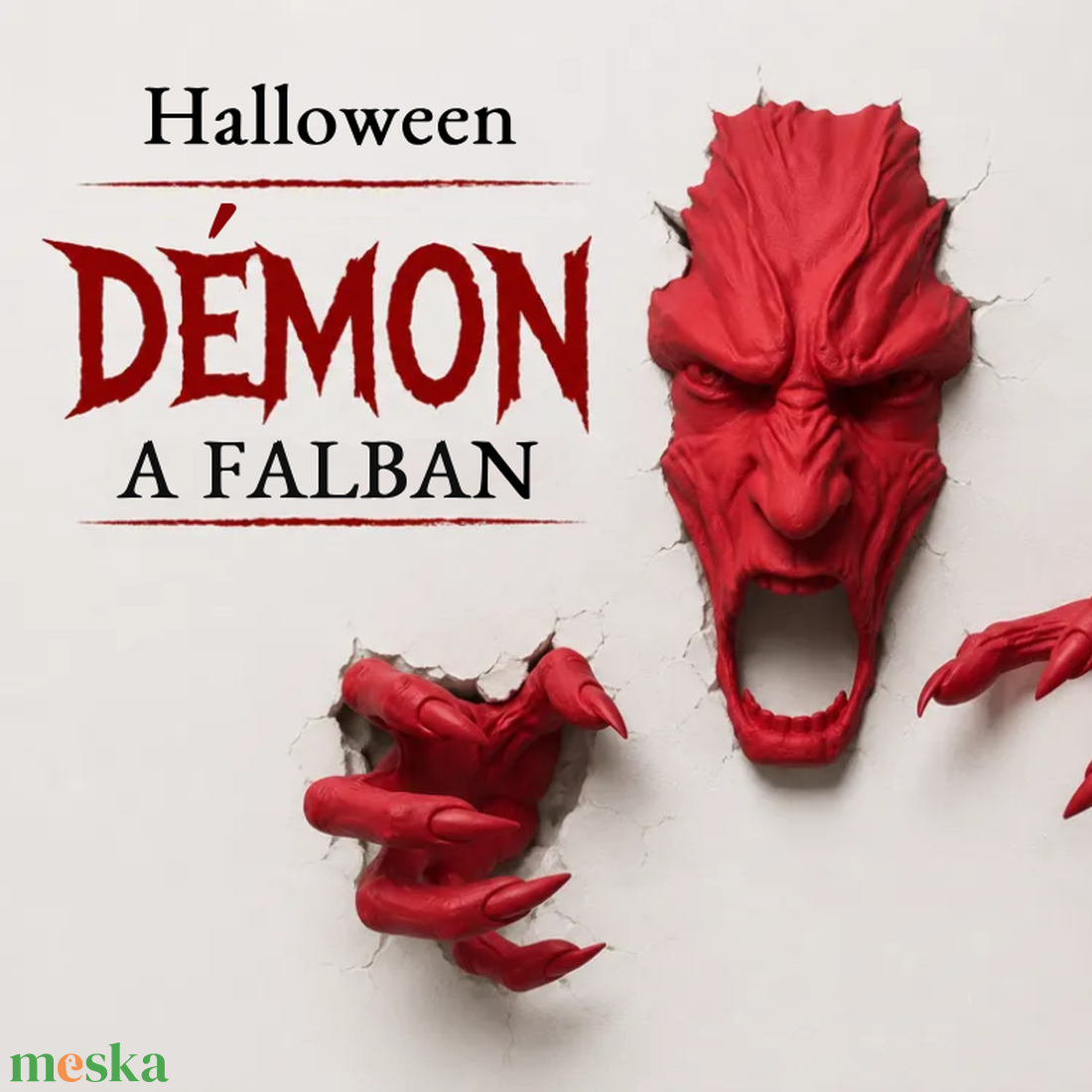 Fal-démon / Demon from the Wall - otthon & életmód - dekoráció - halloween - halloweeni dekoráció - Meska.hu