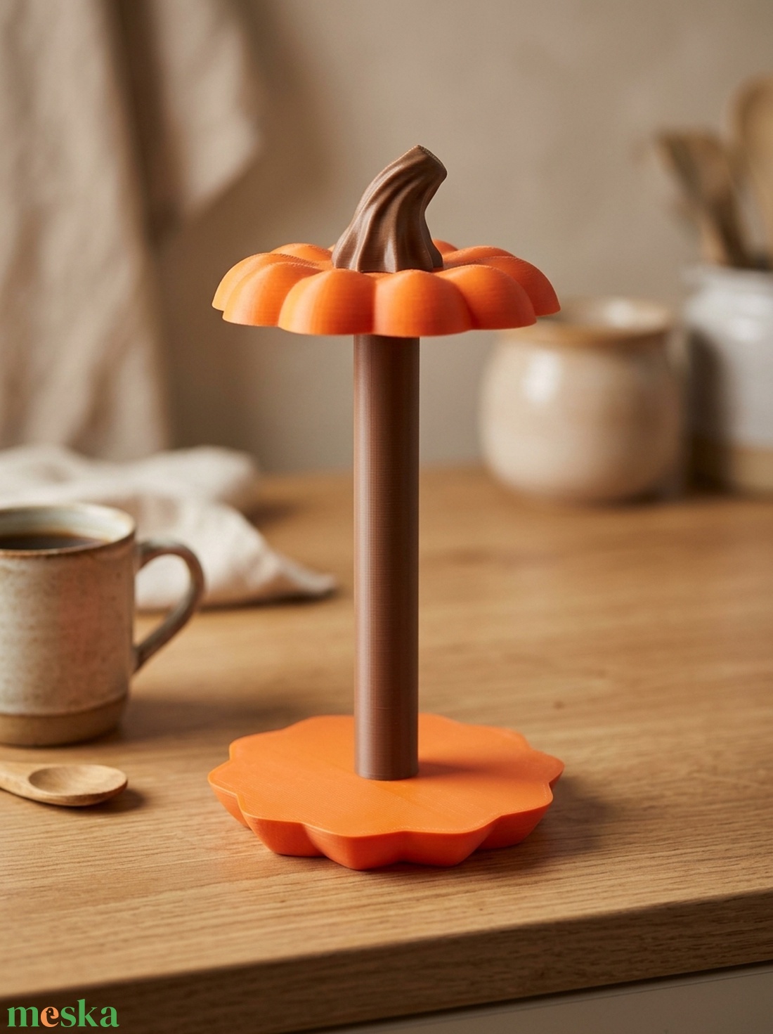 Tök alakú papírtörlő tartó / Pumpkin Kitchen Roll Holder - otthon & életmód - dekoráció - halloween - halloweeni tök - Meska.hu