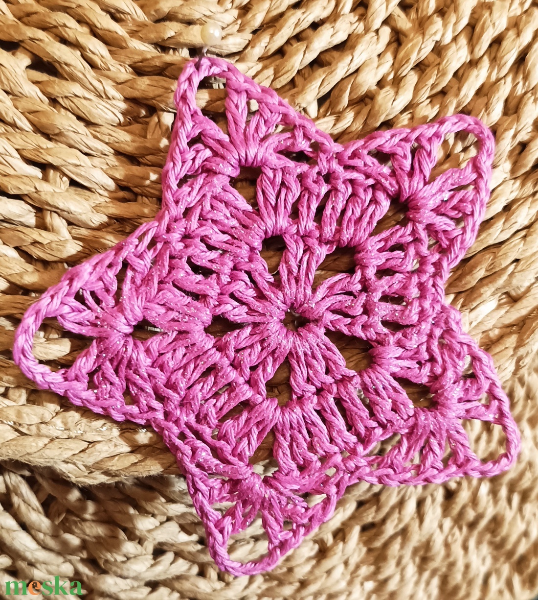 Horgolt karácsonyi csillag - karácsony - adventi díszek - adventi ablakdekoráció - Meska.hu