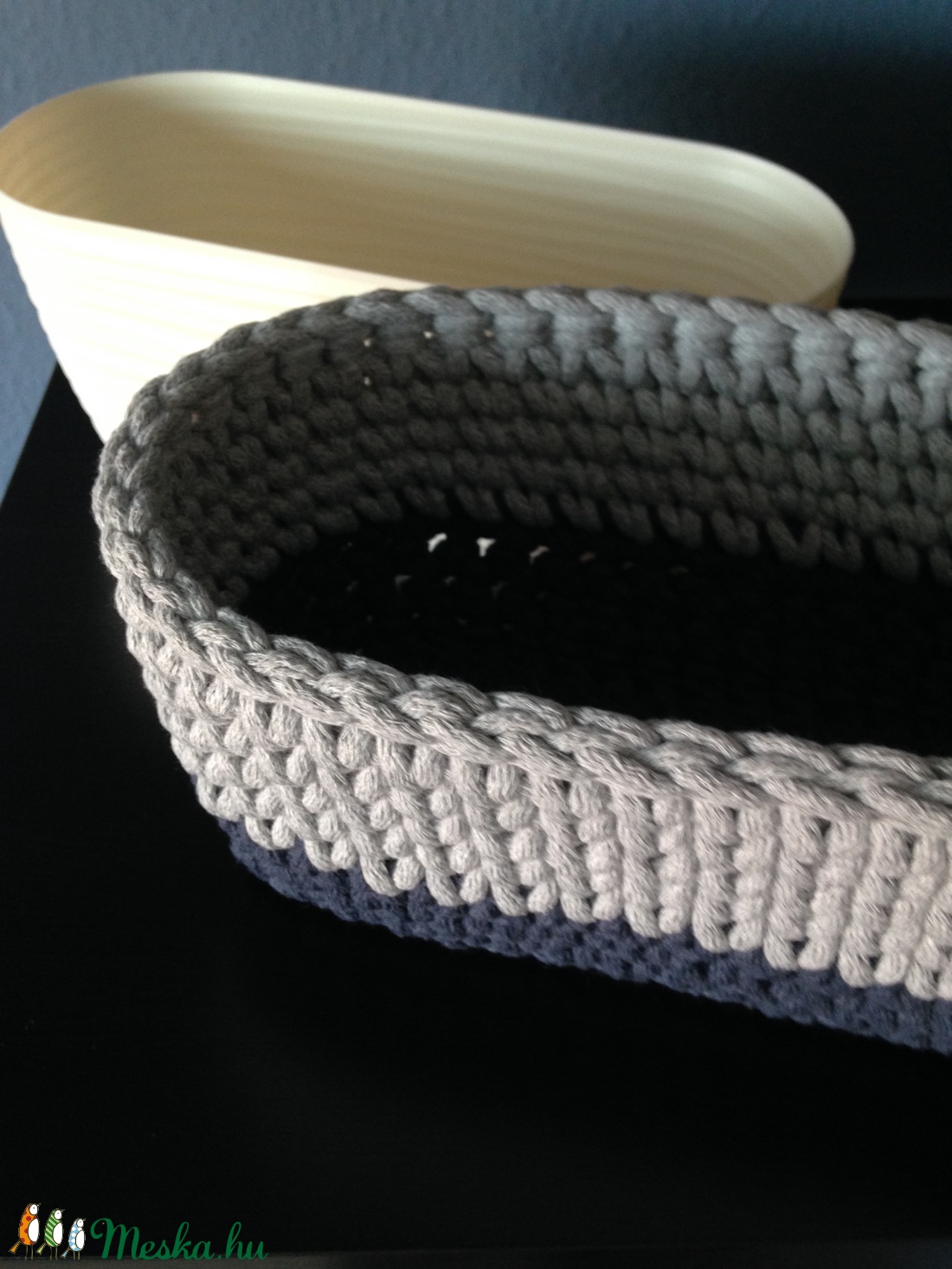 Horgolt kaspó, virágtartó, tároló -  - Meska.hu