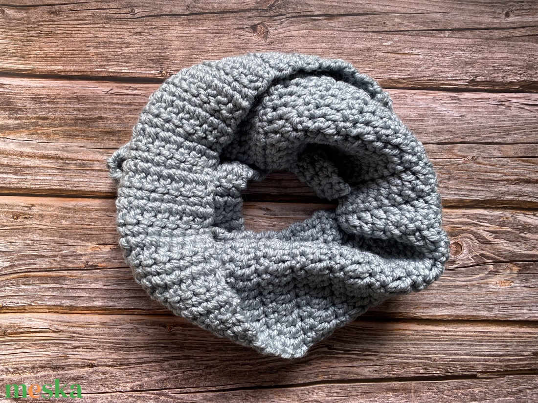 Horgolt sál - világoskék, aqua - ruha & divat - sál, sapka, kendő - sál - Meska.hu