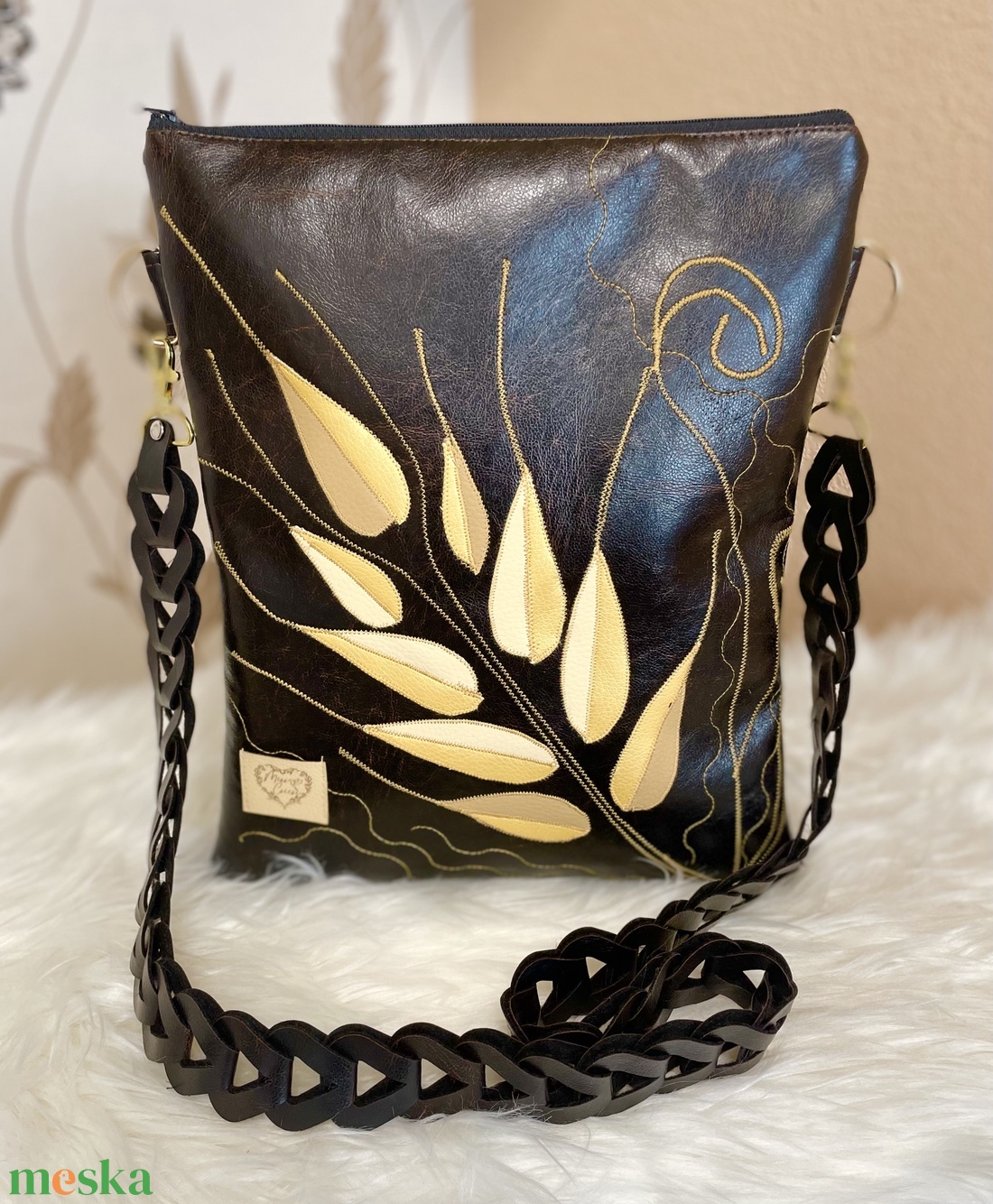 Ősz Aranya oldal táska - táska & tok - kézitáska & válltáska - válltáska - Meska.hu