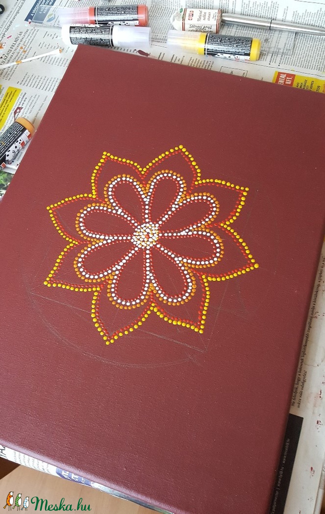 Melletted, veled, hozzád... mandala - - Meska.hu Melletted, veled, hozzád... mandala - - Meska.hu