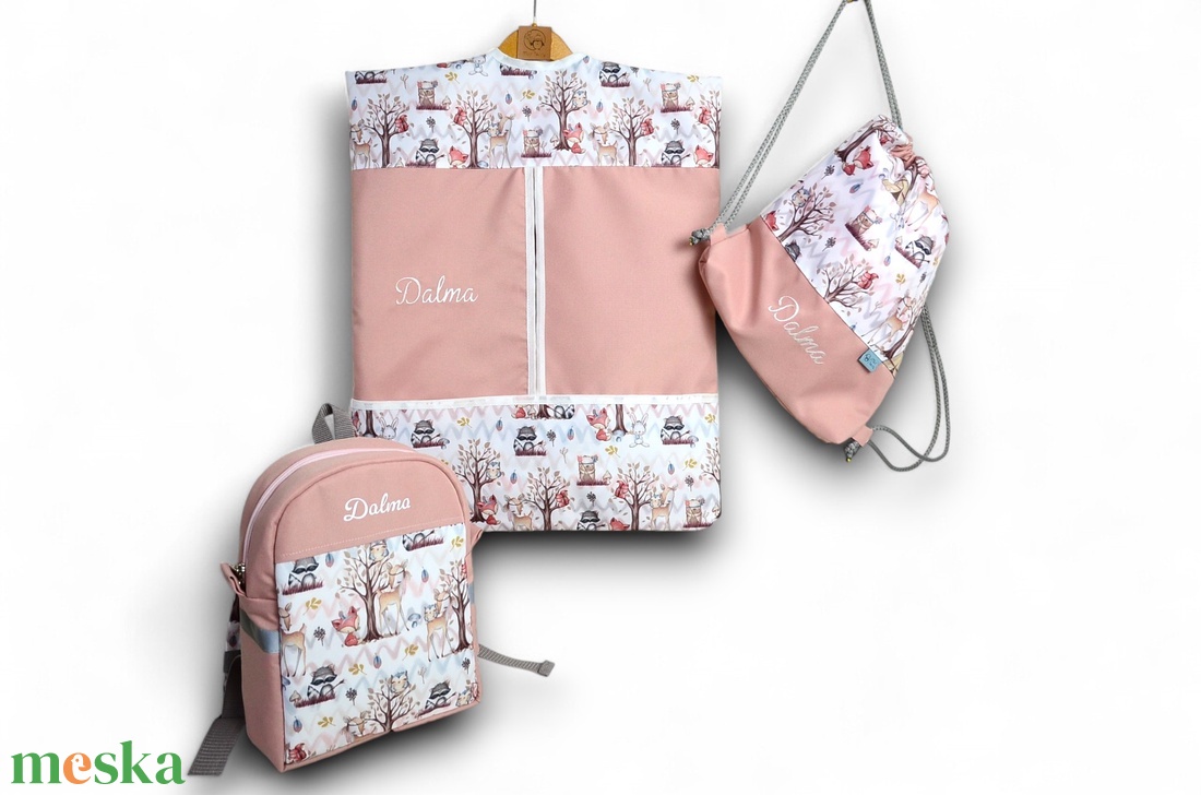 Ovis - bölcsis hátizsák névvel - forest friends - játék & sport - ovis felszerelés - ovis hátizsák - Meska.hu