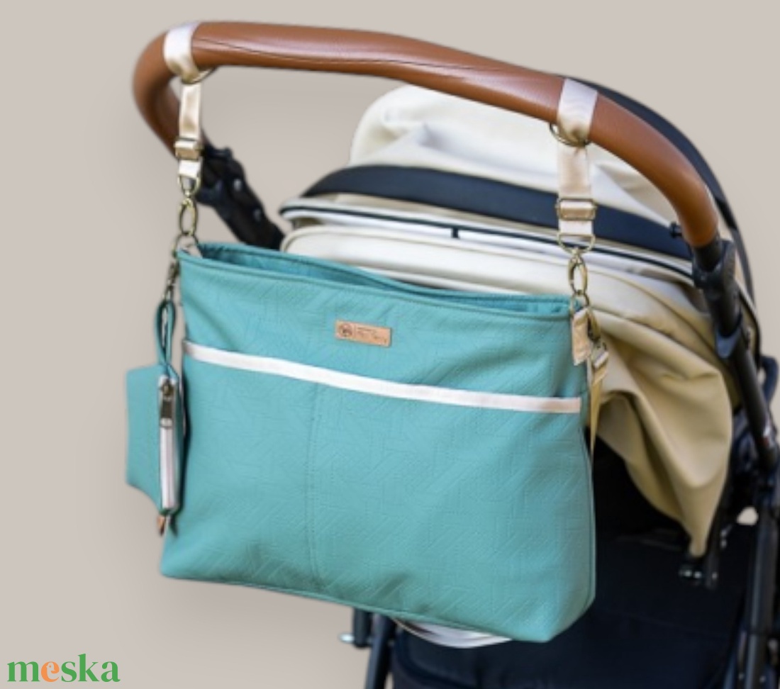Babakocsitáska- mint green textilbőr - táska & tok - pelenkatáska - kismamatáska - Meska.hu Babakocsitáska- mint green textilbőr - táska & tok - pelenkatáska - kismamatáska - Meska.hu