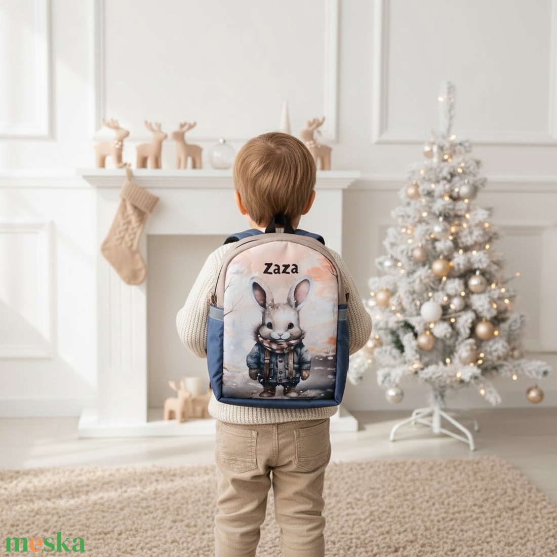 Ovis bölcsis hátizsák - Nyuszi úr - játék & sport - ovis felszerelés - ovis hátizsák - Meska.hu