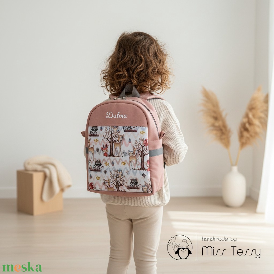 Ovis - bölcsis hátizsák névvel - forest friends - játék & sport - ovis felszerelés - ovis hátizsák - Meska.hu