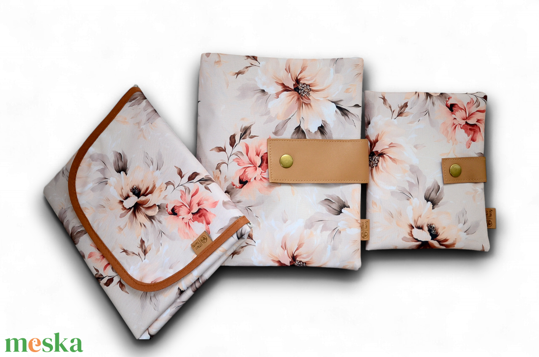 Vízhatlan egészségügyi kiskönyv borító - vintage flora - baba - mama - babaemlékek - egészségügyi kiskönyv borító - Meska.hu