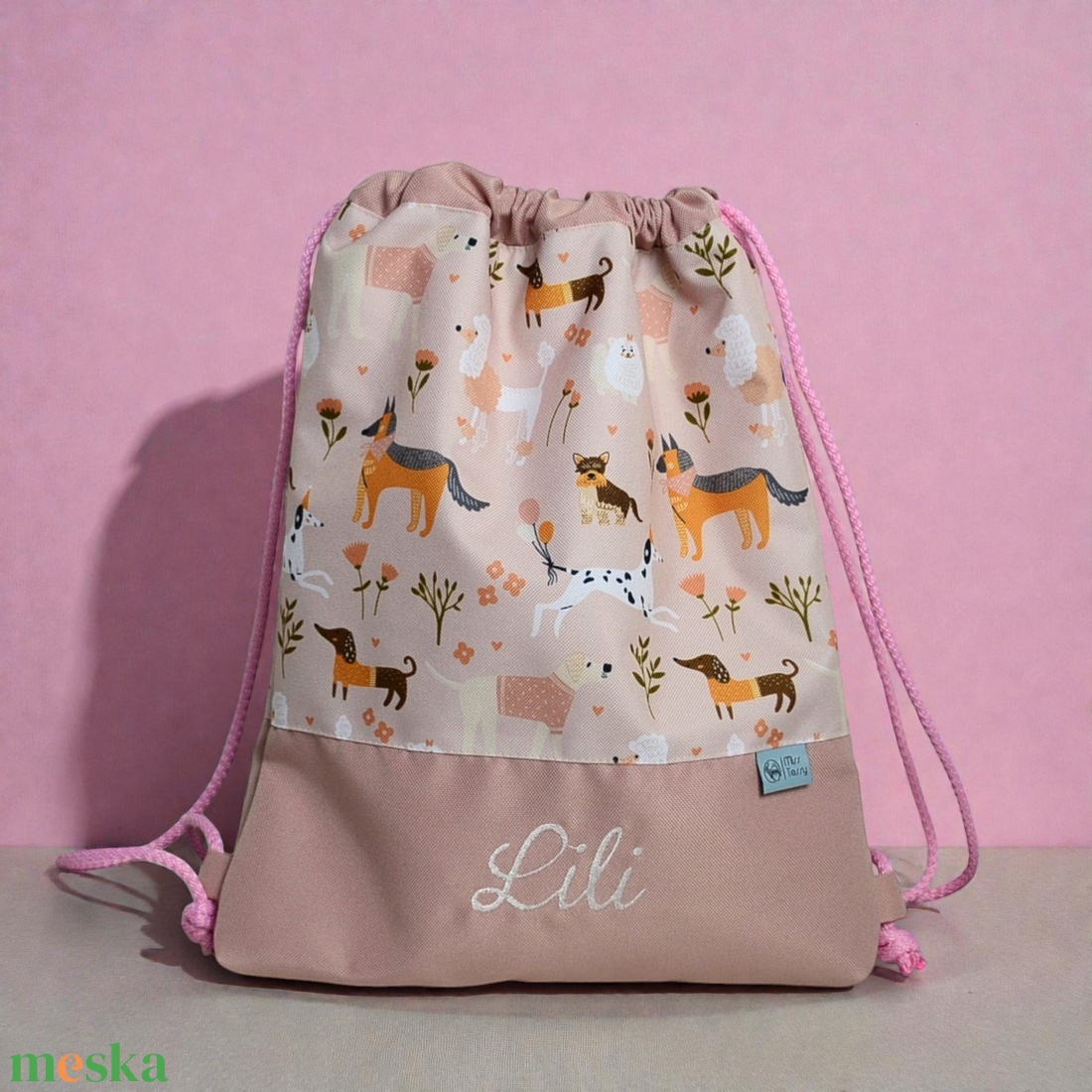 Ovis bölcsis tornazsák - kutyakavalkád - játék & sport - ovis felszerelés - ovis tornazsák - Meska.hu