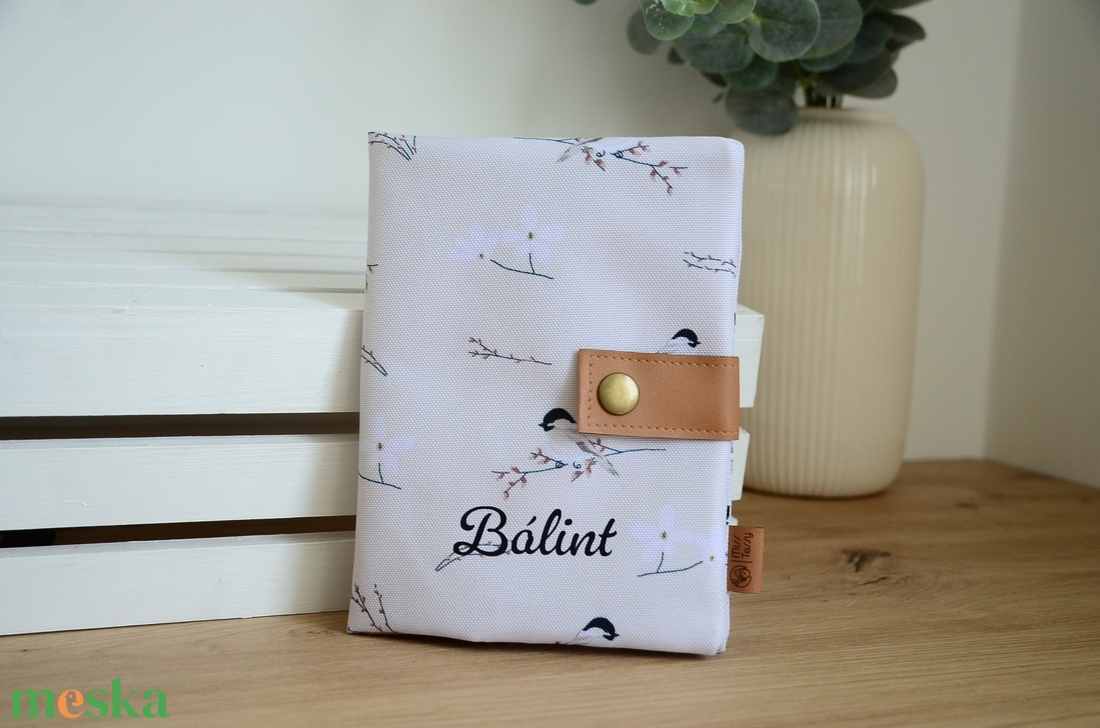 Vízhatlan egészségügyi kiskönyv borító - madárka - baba - mama - babaemlékek - egészségügyi kiskönyv borító - Meska.hu