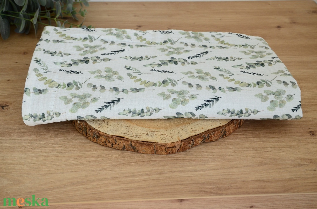 Eukaliptusz babatakaró névvel � duplagéz és waffle pamutból  - baba - mama - baba ágynemű - babatakaró, gyerek pléd - Meska.hu