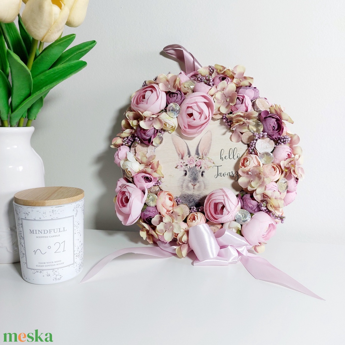 Tavaszi koszorú ajtóra - diy (csináld magad) - fűzésminták - Meska.hu Tavaszi koszorú ajtóra - diy (csináld magad) - fűzésminták - Meska.hu