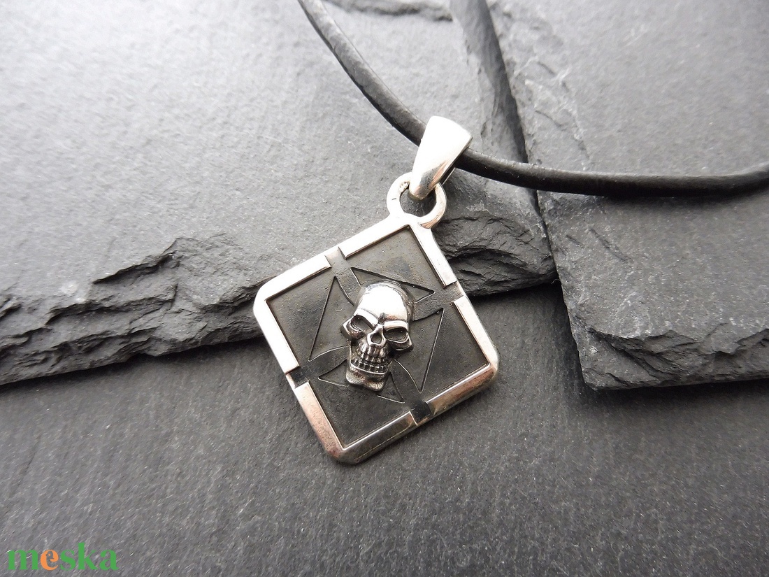 Árnyék masszív Ezüst Medál - - Mithrillion Dark Fantasy - ékszer - nyaklánc - medál - Meska.hu
