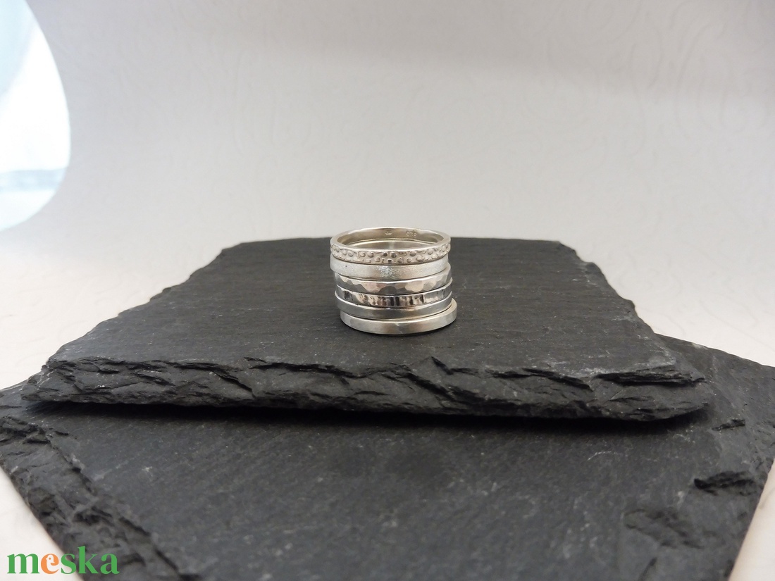 MyCollection Stronge Alapkészlet - Rakásolható ezüst gyűrűk - Mithrillion Elegancia - ékszer - gyűrű - kerek gyűrű - Meska.hu MyCollection Stronge Alapkészlet - Rakásolható ezüst gyűrűk - Mithrillion Elegancia - ékszer - gyűrű - kerek gyűrű - Meska.hu