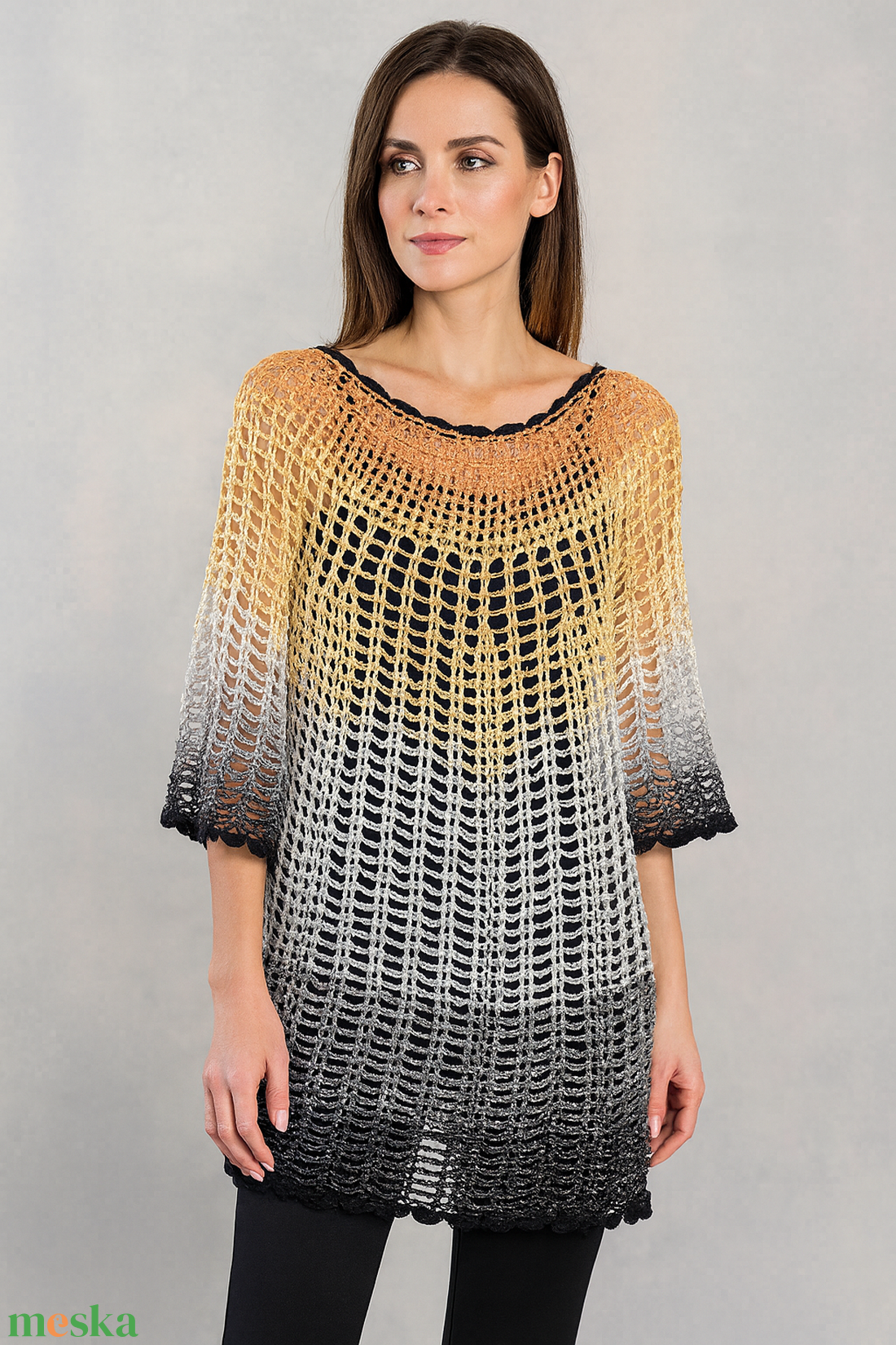 Alkonyháló � horgolt tunika - ruha & divat - női ruha - tunika - Meska.hu