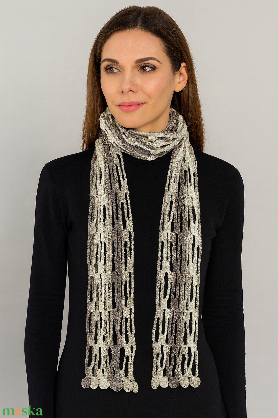 Homokháló � horgolt sál - ruha & divat - sál, sapka, kendő - sál - Meska.hu