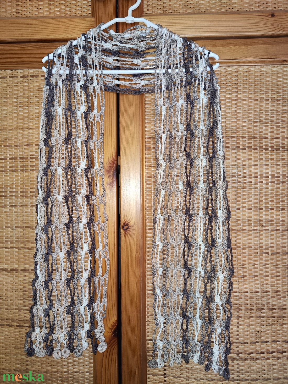 Homokháló � horgolt sál - ruha & divat - sál, sapka, kendő - sál - Meska.hu