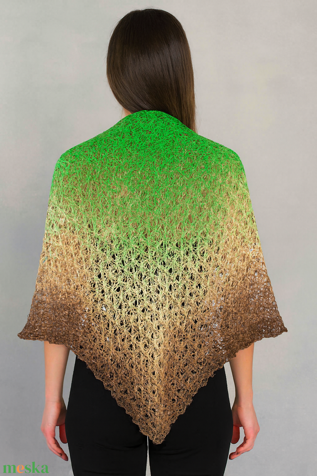 Mojave Csillagháló � horgolt háromszögkendő - ruha & divat - sál, sapka, kendő - kendő - Meska.hu