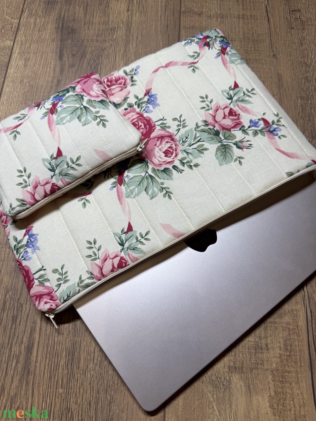 Vintage virágos - Laptop tok - táska & tok - laptoptáska, laptop hátizsák - Meska.hu
