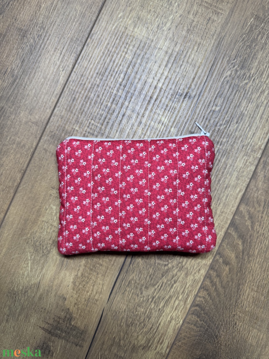 Fehér virágos - Mini neszeszer - táska & tok - neszesszer - Meska.hu