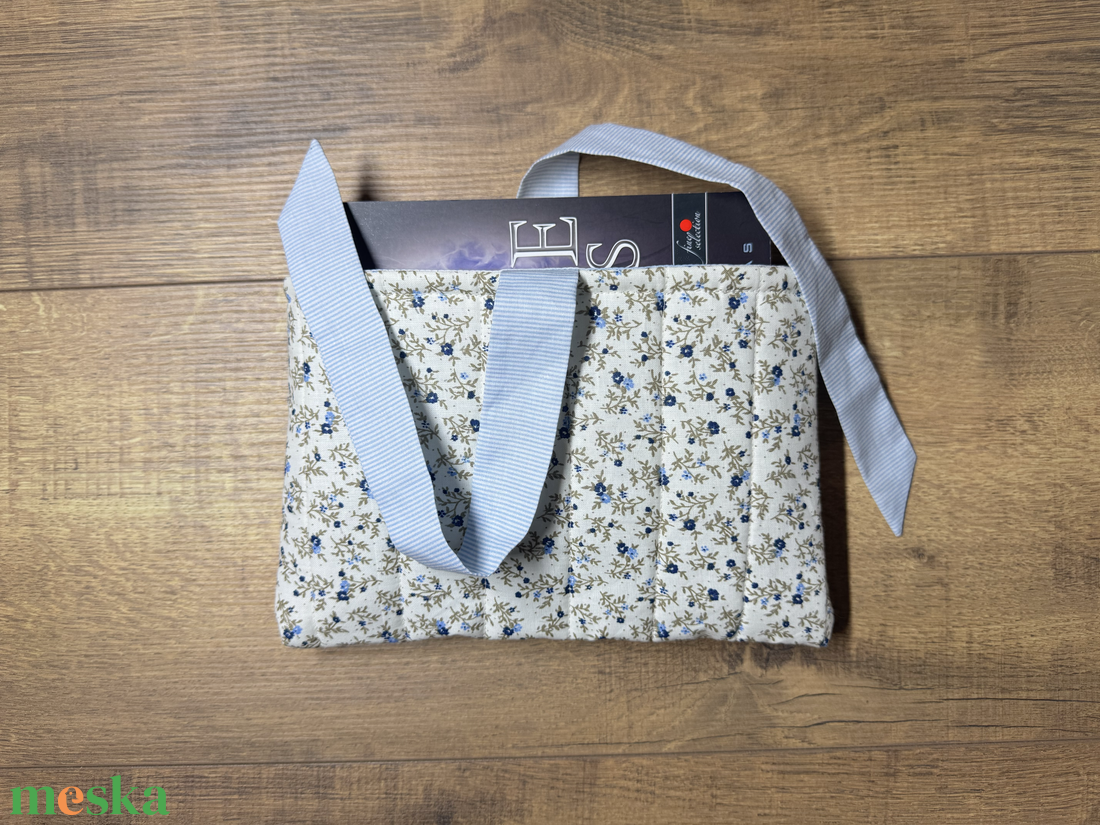 Kék virágos - könyvtok - könyv & zene - könyvtok - Meska.hu