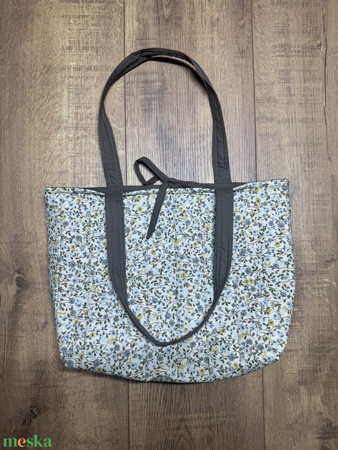Barna virágos - Táska - táska & tok - kézitáska & válltáska - nagy pakolós táska - Meska.hu