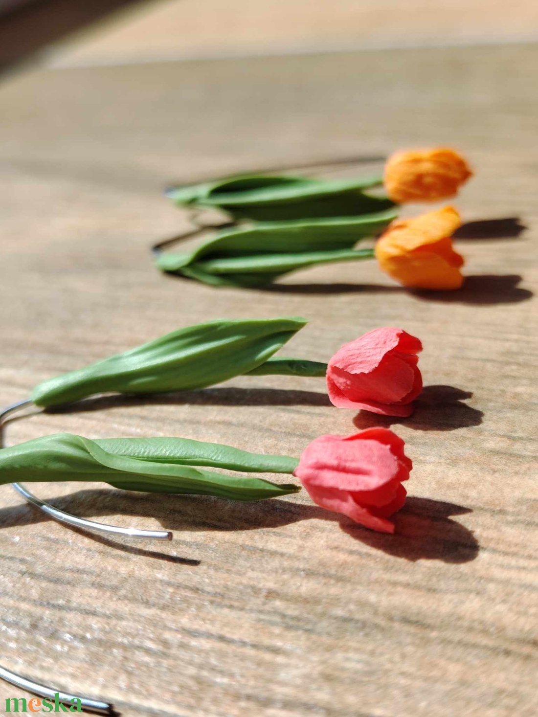 Lógós tulipán fülbevaló - ékszer - fülbevaló - lógó fülbevaló - Meska.hu Lógós tulipán fülbevaló - ékszer - fülbevaló - lógó fülbevaló - Meska.hu