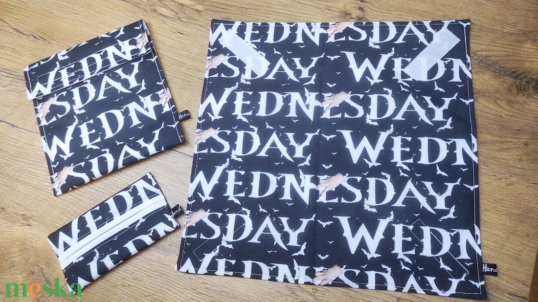 Wednesday mintás szett, zsepitartó és újraszalvéta,textilszalvéta tízórai,uzsonna csomagolására+uzsonnatasak - otthon & életmód - konyhafelszerelés, tálalás - konyhai textil - szalvéta - Meska.hu Wednesday mintás szett, zsepitartó és újraszalvéta,textilszalvéta tízórai,uzsonna csomagolására+uzsonnatasak - otthon & életmód - konyhafelszerelés, tálalás - konyhai textil - szalvéta - Meska.hu