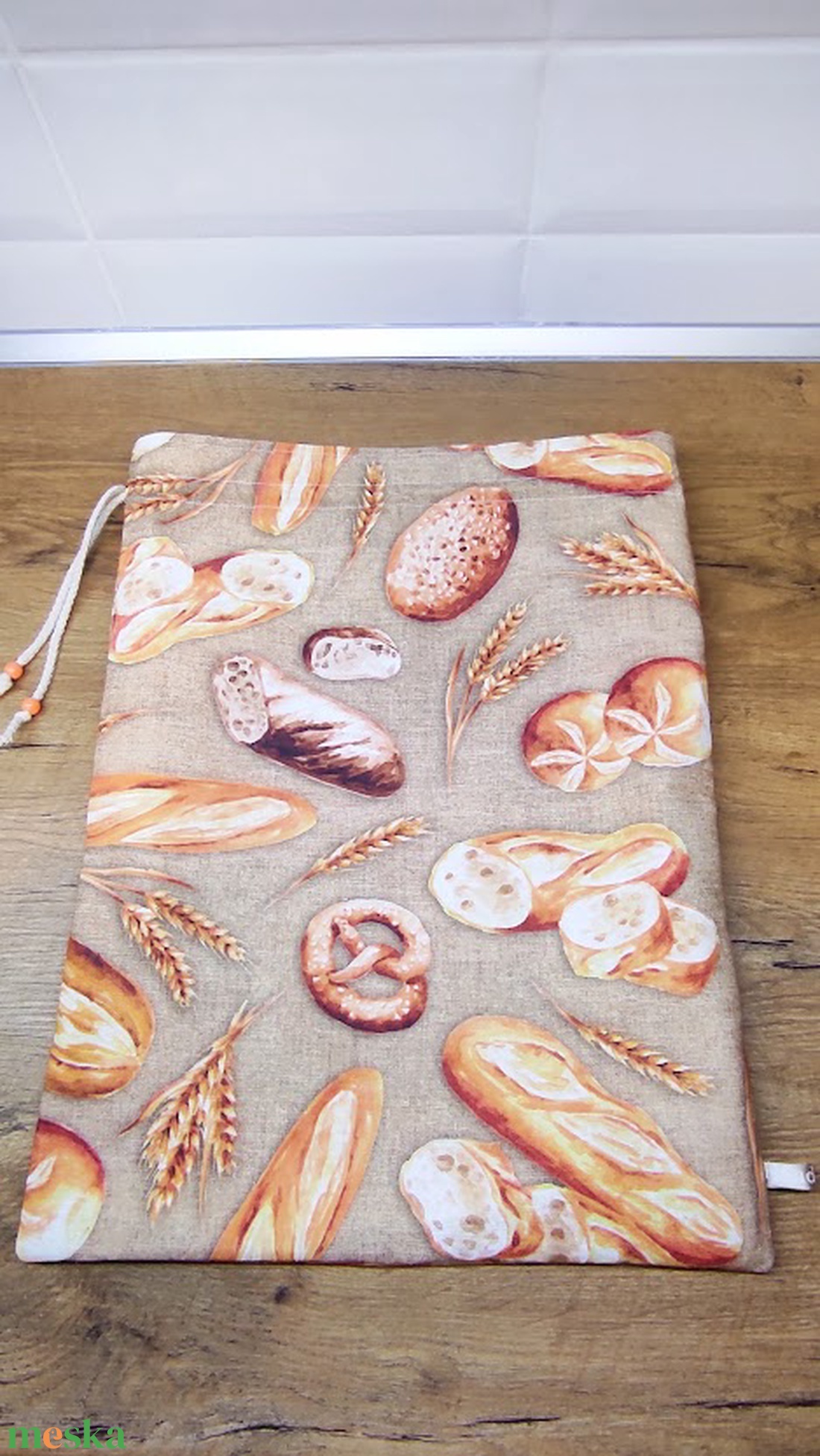 Kenyeres zsák-  pékáru tároló  zsák pékáru  mintával - táska & tok - bevásárlás & shopper táska - kenyeres zsák - Meska.hu