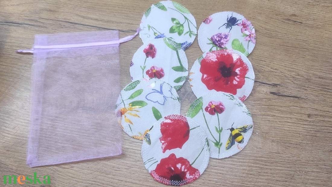 Mosható arctisztító korongok,7db+ organza zsák - szépségápolás - arcápolás - arctisztító korong - Meska.hu Mosható arctisztító korongok,7db+ organza zsák - szépségápolás - arcápolás - arctisztító korong - Meska.hu