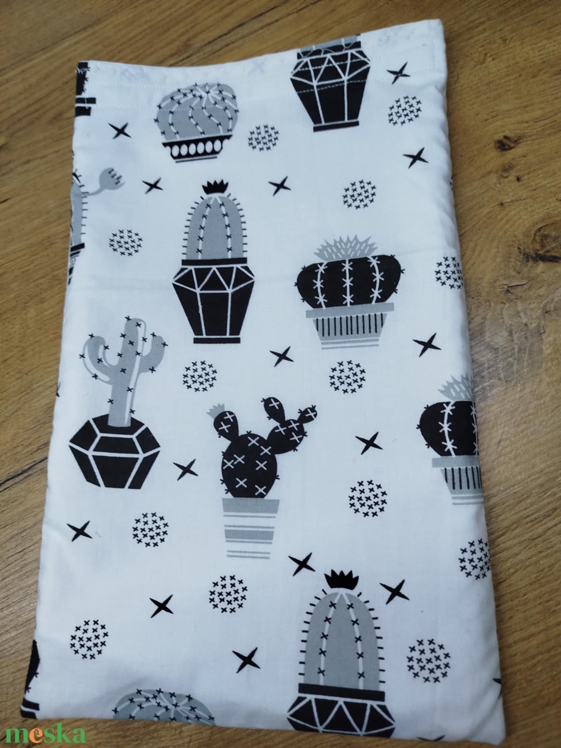 kaktusz  mintás újra felhasználható,zero waste ,mosható uzsonna tasak,nasi tasak,nagy méret - táska & tok - uzsonna- & ebéd tartó - szendvics csomagoló - Meska.hu