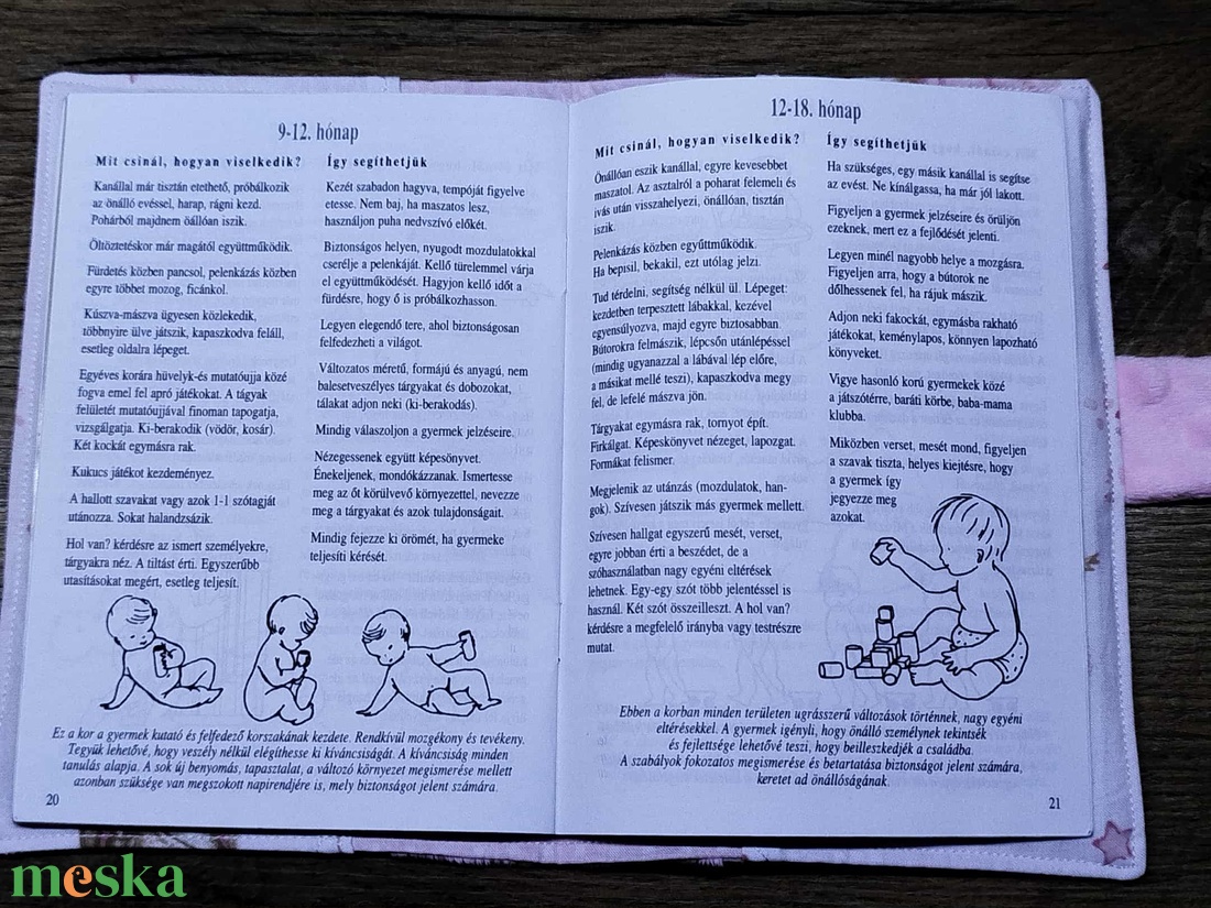 textil gyermek egészségügyi kiskönyv borító,balerina     mintával - otthon & életmód - papír, írószer - egészségügyi kiskönyv borító - Meska.hu