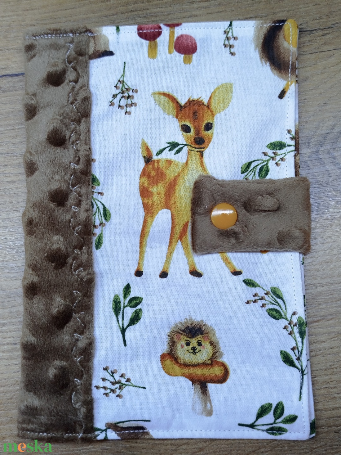 textil gyermek egészségügyi kiskönyv borító,állatmintával - baba - mama - babaemlékek - egészségügyi kiskönyv borító - Meska.hu