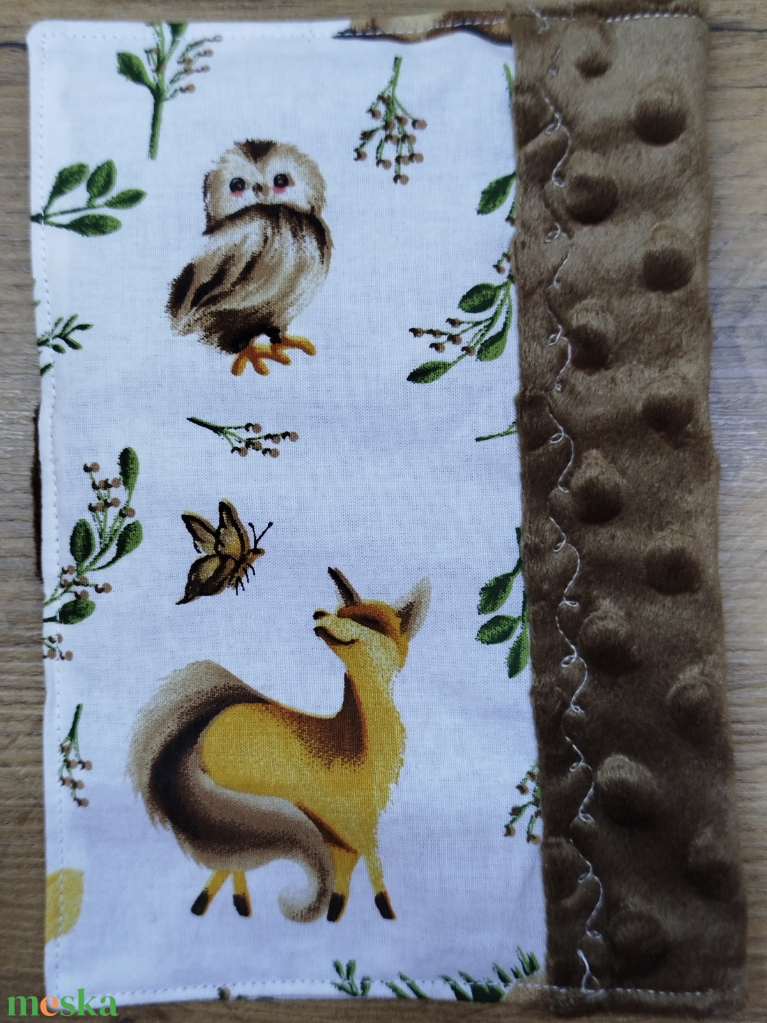 textil gyermek egészségügyi kiskönyv borító,állatmintával - baba - mama - babaemlékek - egészségügyi kiskönyv borító - Meska.hu