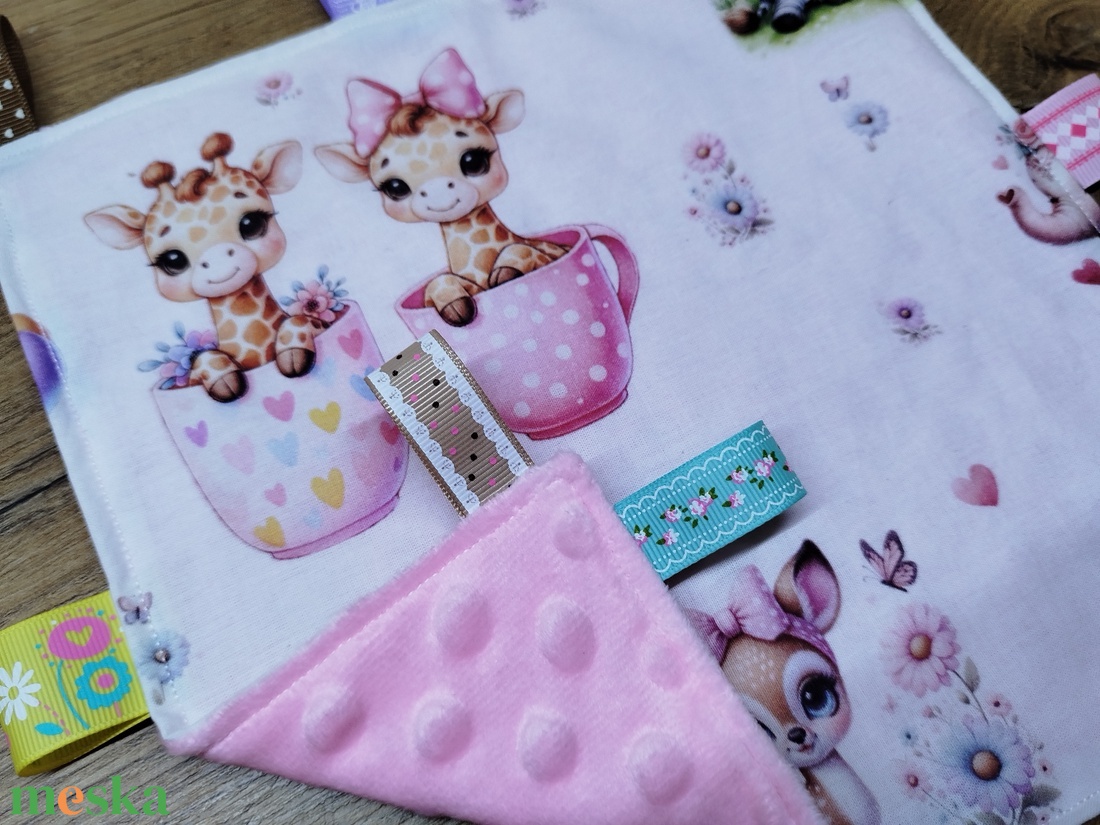 állatmintás  címkerongyi -szundikendő - baba - mama - baba játékok - szundikendő, alvóka - Meska.hu