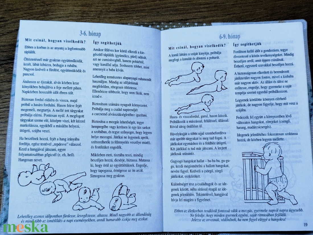 textil gyermek egészségügyi kiskönyv borító,erdei sün     mintával - baba - mama - babaemlékek - egészségügyi kiskönyv borító - Meska.hu