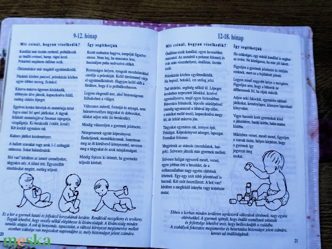 textil gyermek egészségügyi kiskönyv borító balerina    mintával - baba - mama - babaemlékek - egészségügyi kiskönyv borító - Meska.hu