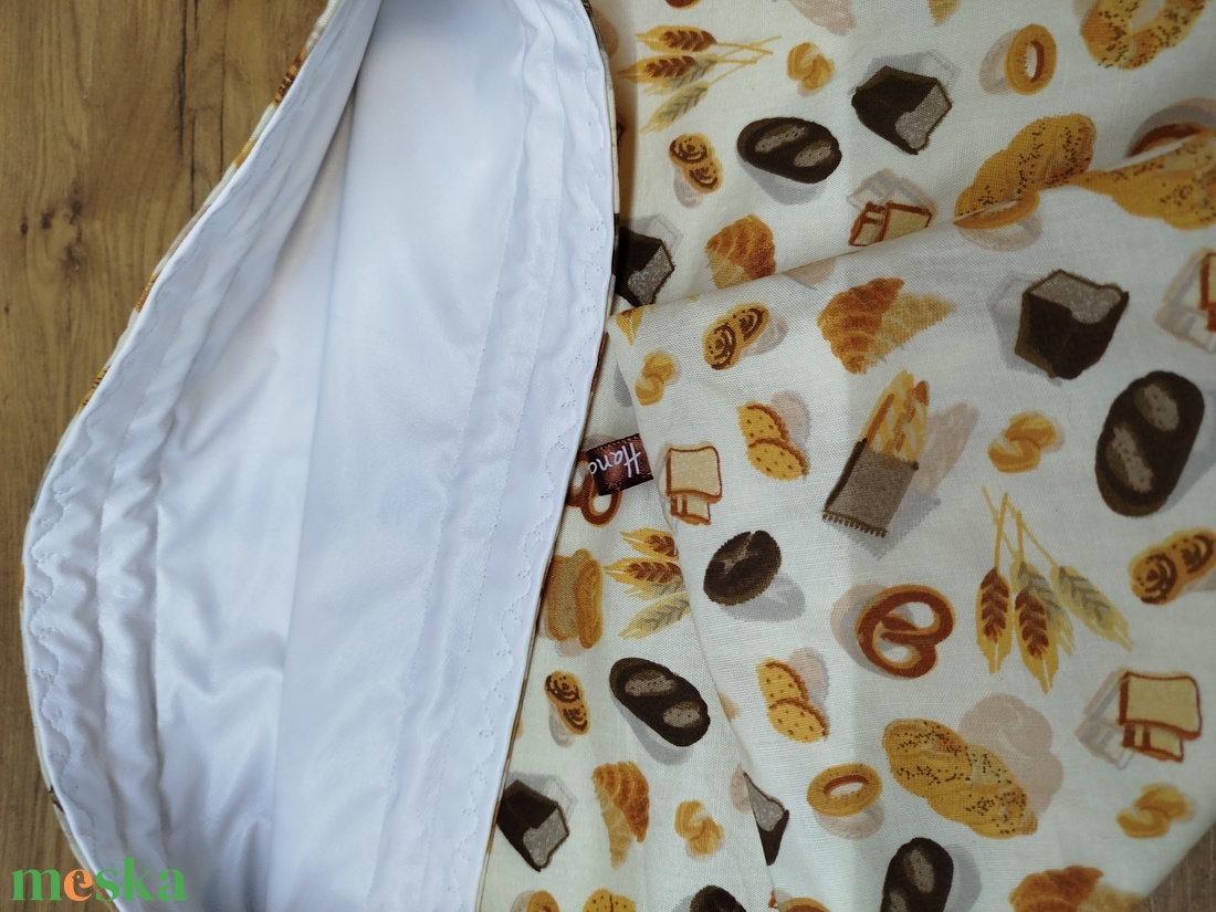 Kenyeres zsák-  pékáru tároló  zsák  péksüti  mintával - táska & tok - bevásárlás & shopper táska - kenyeres zsák - Meska.hu