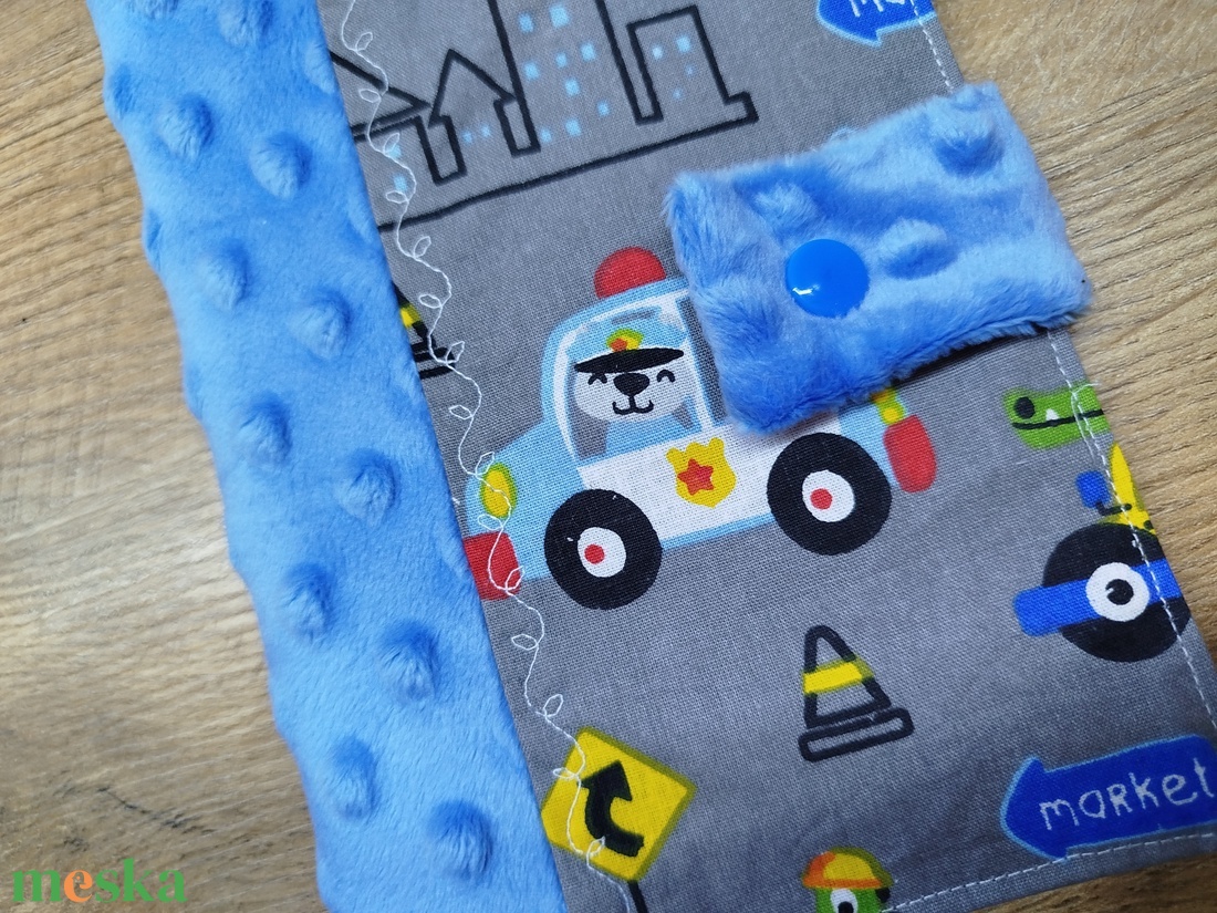 textil gyermek egészségügyi kiskönyv borító,állat- jármű mintával - baba - mama - babaemlékek - egészségügyi kiskönyv borító - Meska.hu