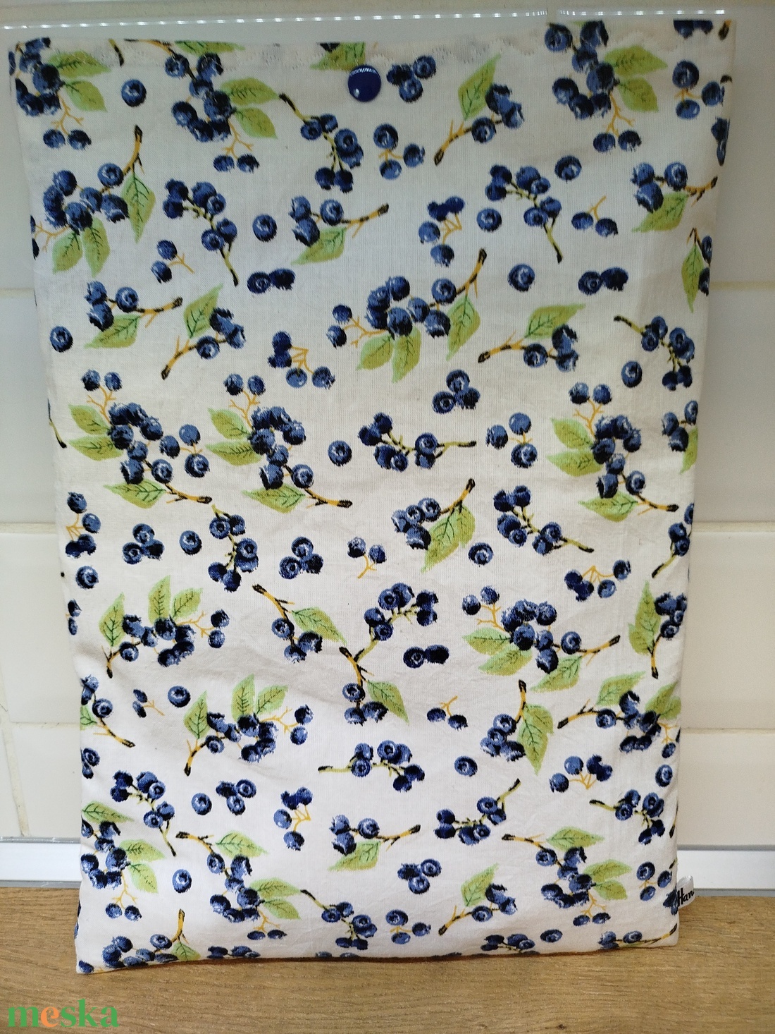 Áfonya  mintás  textil könytartó- könyvtok ( rendelésre!) - könyv & zene - könyvtok - Meska.hu