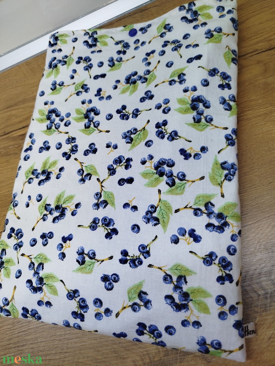 Áfonya  mintás  textil könytartó- könyvtok ( rendelésre!) - könyv & zene - könyvtok - Meska.hu
