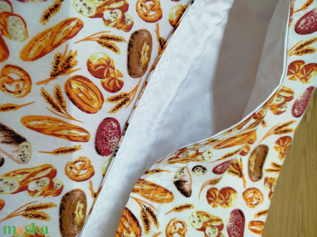 Kenyeres zsák-  pékáru tároló  zsák  virág mintával - táska & tok - bevásárlás & shopper táska - kenyeres zsák - Meska.hu