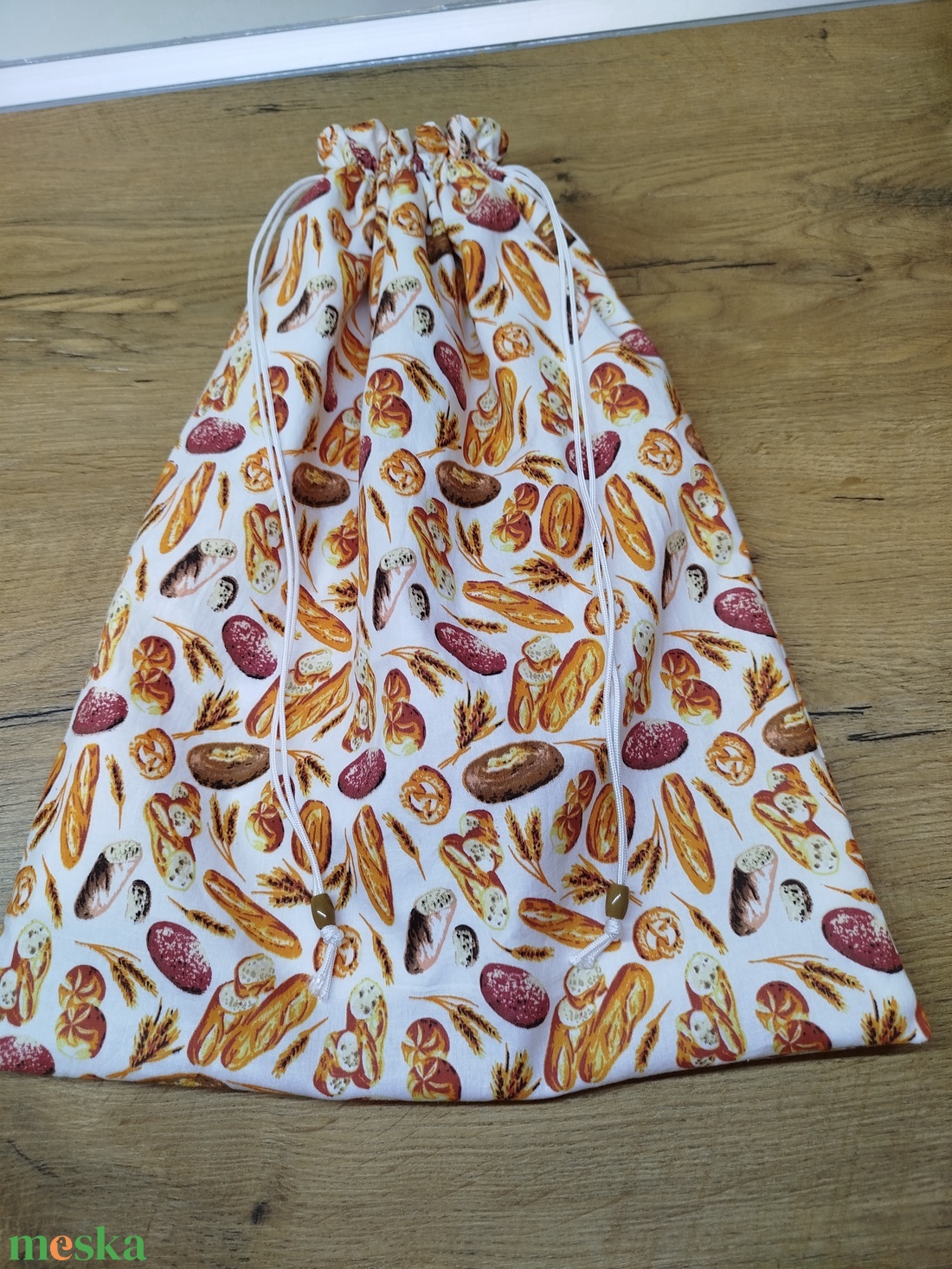 Kenyeres zsák-  pékáru tároló  zsák  virág mintával - táska & tok - bevásárlás & shopper táska - kenyeres zsák - Meska.hu